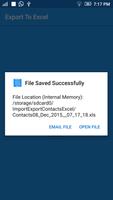 Import Export Contacts Excel স্ক্রিনশট 3