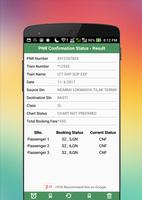 PNR Confirmation Status ภาพหน้าจอ 2