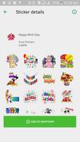 Holi Stickers WaStickers - Best Wishes Sticker App imagem de tela 2