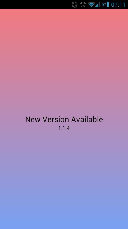 New Version is available. New Version available. Fresh System. A new version is available