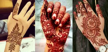 Hand und Finger Mehndi Entwürfe