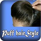 Puff Hairstyle For Girls Step -icoon