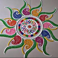 Diwali Rangoli Design | Rangoli Designs 2018 โปสเตอร์