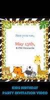 Kids Party Invitation, Birthday Video Status Maker screenshot 2