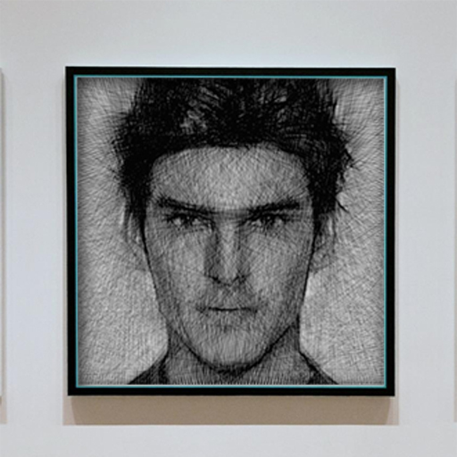 Color Thread Art (String Art)