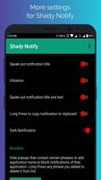 Shady Notify Lite تصوير الشاشة 1