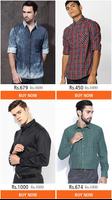 Men Shirt Designs & Shopping Affiche