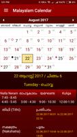 Malayalam Calendar capture d'écran 1