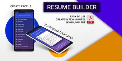 Easy Resume Maker for fresher & Experienced Format Affiche