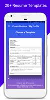 Easy Resume Maker for fresher & Experienced Format capture d'écran 2