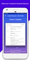 Easy Resume Maker for fresher & Experienced Format capture d'écran 3