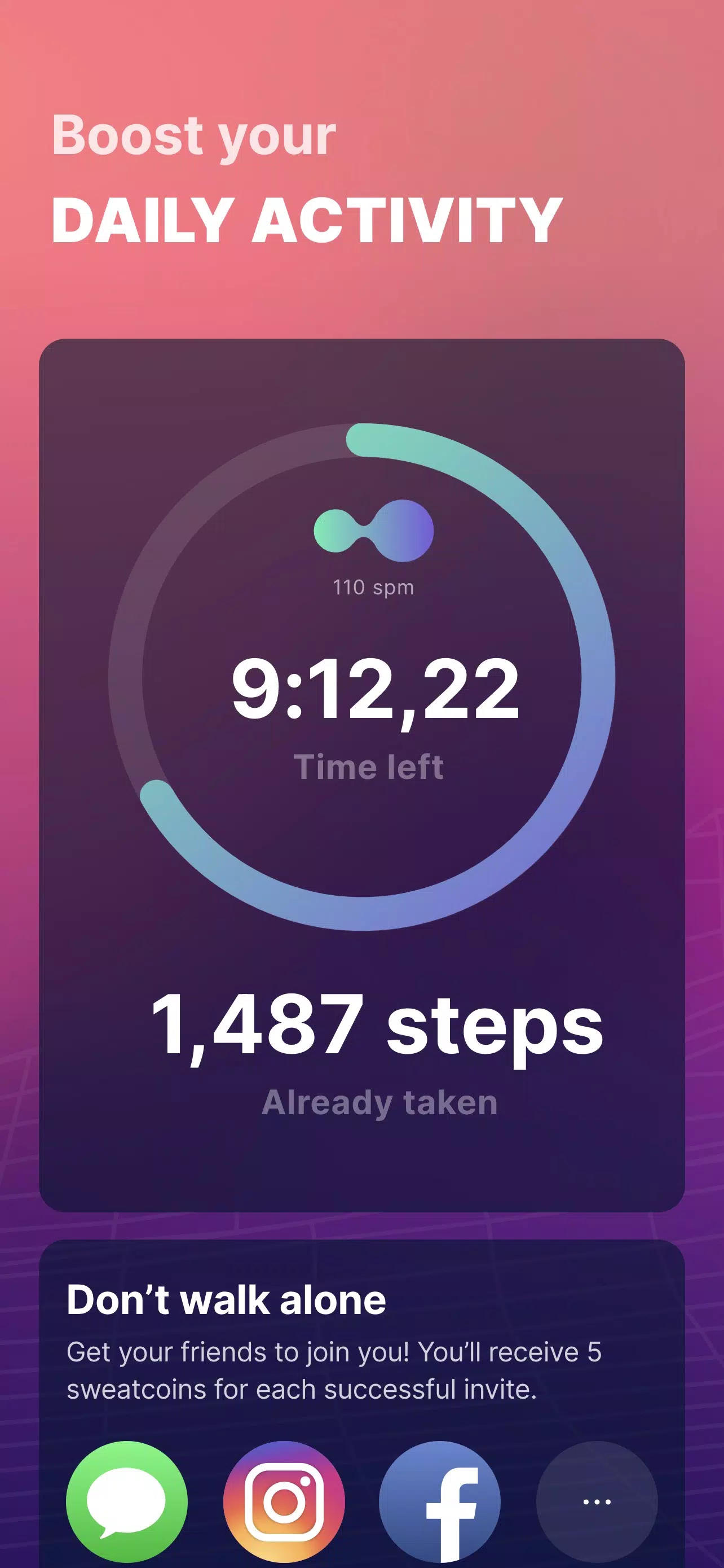 Sweatcoin — walking step counter & tracker