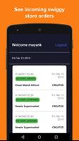 Swiggy Stores Vendor App स्क्रीनशॉट 1