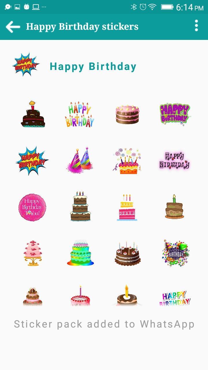 Happy Birthday Wishes Stickers For Whatsapp 2019 For Android Apk