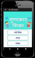 Marathi Multiplication Tables पाढे / गुणाकार शिका Plakat