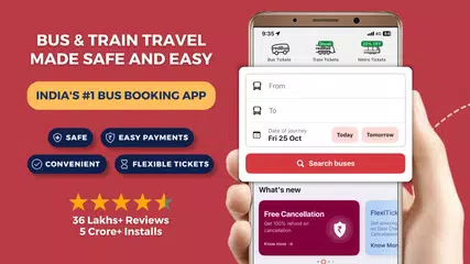 redBus Book Bus, Train Tickets XAPK Herunterladen