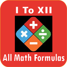 1 to 12th Math Formulas icône