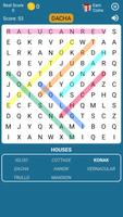 Word Search Game in English Cartaz