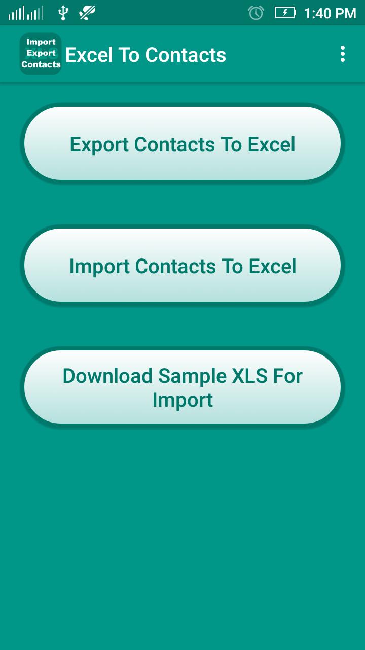 Import Export contacts excel. Import contacts. Es import