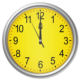 Yellow clock (Wallpapyrus pro) icône