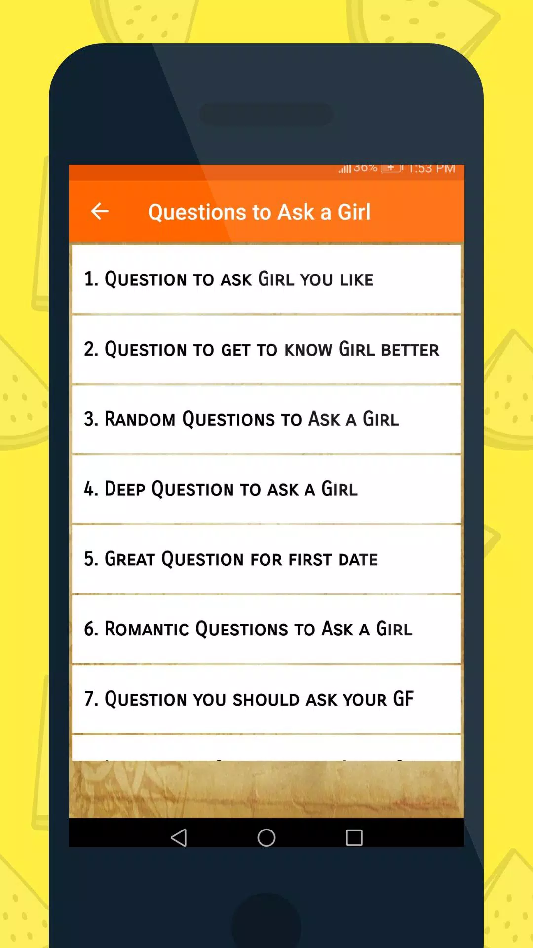 Random Questions To Ask A Girl