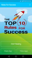 Poster Top 10 Rules for Success