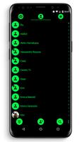 Dialer Theme Black Green drupe capture d'écran 1