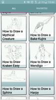 Drawing mythical creatures पोस्टर