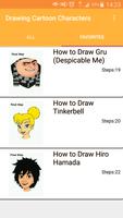 How To Drawing Cartoon Charact স্ক্রিনশট 2