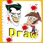 Learn Draw cartoon characters biểu tượng
