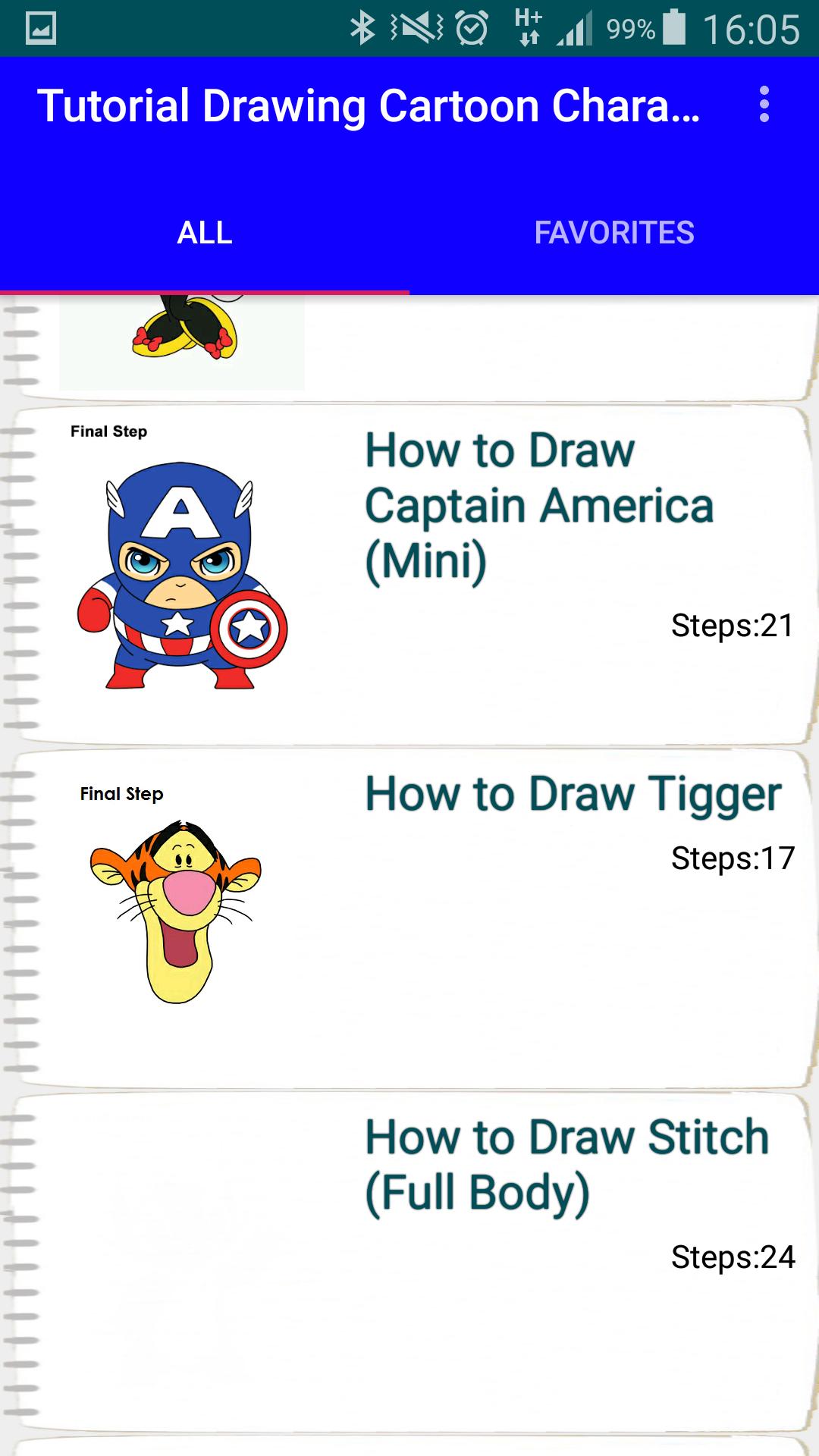 Tutorial Drawing Cartoon Characters for Android - APK Download