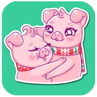 Pigs Stickers آئیکن