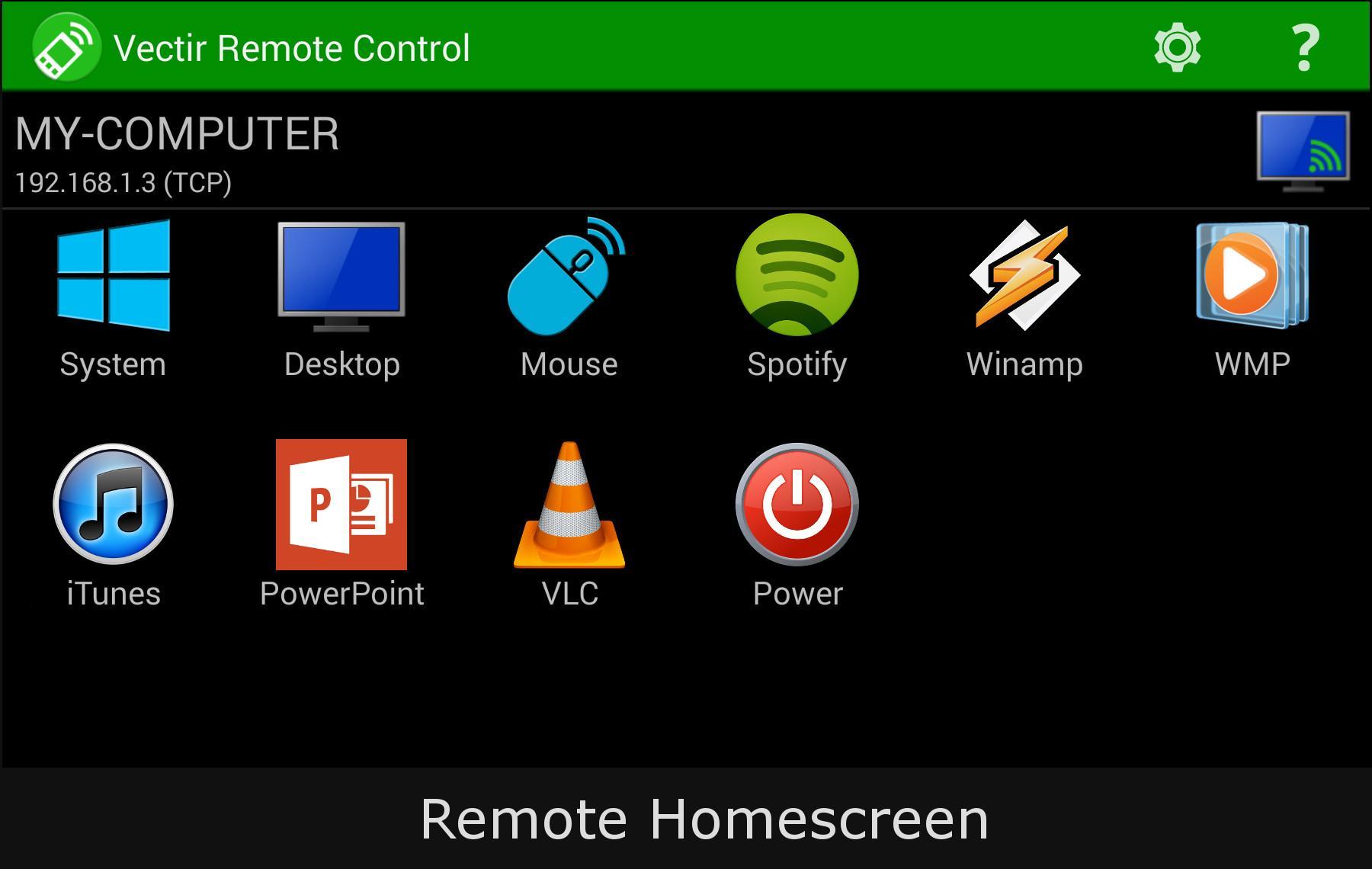 Vectir Pc Remote Control For Android Apk Download