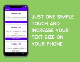 Increase Font Size 🔎  MAKE YOUR TEXT BIG poster