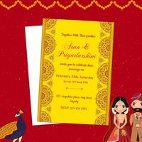Indian wedding card maker poster