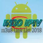 INDO IPTV : m3u8 Link List 2019 أيقونة