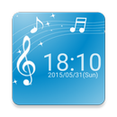 音符と時計のライブ壁紙 APK