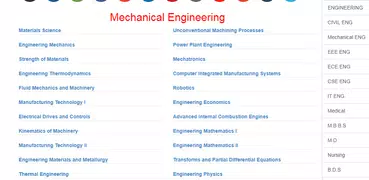 Mechanical Engineering Study