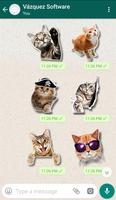 WASticker Cats تصوير الشاشة 2