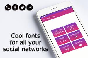 Cool Fonts الملصق