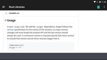 Rust Libraries syot layar 1
