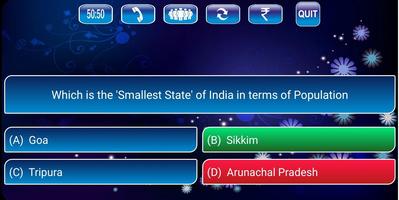 KBC Quiz in Hindi & English captura de pantalla 3