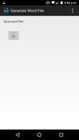Generate Word File постер