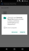 Generate Word File تصوير الشاشة 1