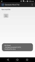 Generate Word File تصوير الشاشة 2