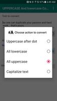 UPPERCASE And lowercase Conver screenshot 1