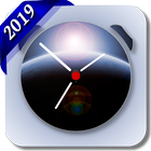 Space alarm clock icon