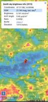 1 Schermata Light pollution map