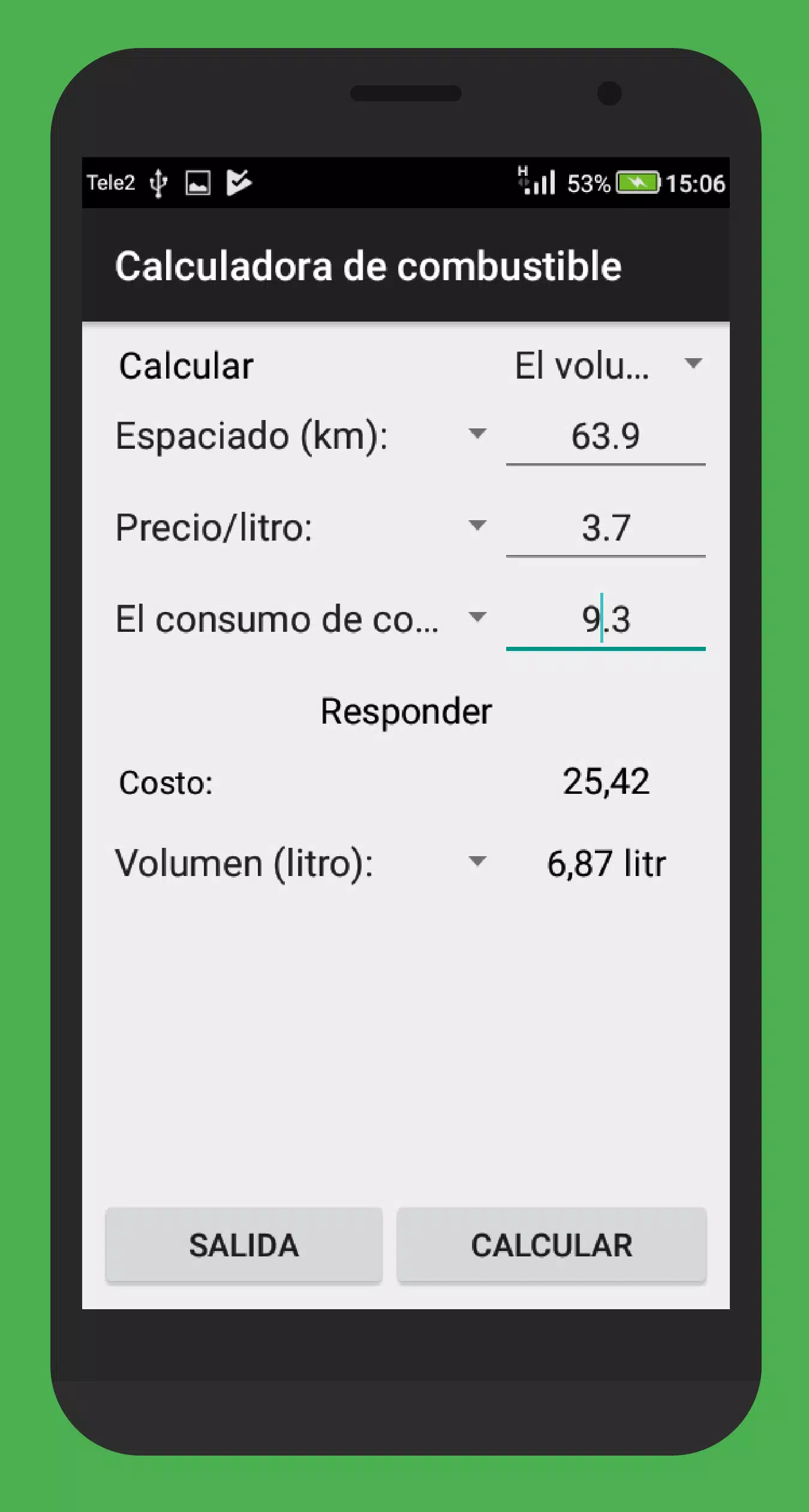 ceja Oblicuo deseable Descarga de APK de Calculadora de combustible para Android