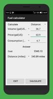 برنامه‌نما Fuel Calculator عکس از صفحه